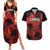 Custom Canada Rugby Couples Matching Summer Maxi Dress and Hawaiian Shirt Maple Leaf With Sporty Style LT9 - Wonder Print Shop