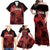 Custom Canada Rugby Family Matching Off Shoulder Maxi Dress and Hawaiian Shirt Maple Leaf With Sporty Style LT9 - Wonder Print Shop