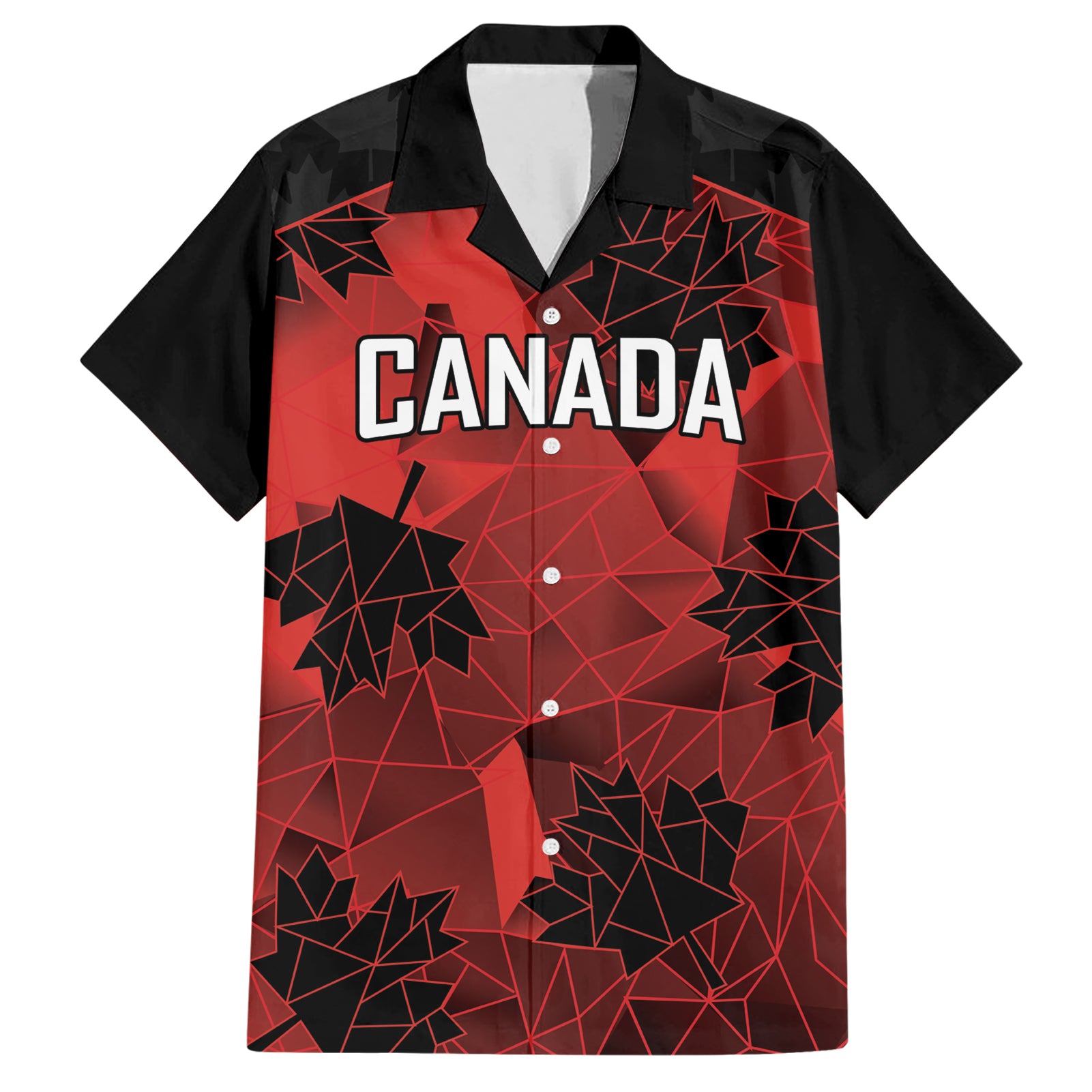 Custom Canada Rugby Hawaiian Shirt Maple Leaf With Sporty Style - Wonder Print Shop