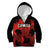 Custom Canada Rugby Kid Hoodie Maple Leaf With Sporty Style - Wonder Print Shop