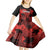 Custom Canada Rugby Kid Short Sleeve Dress Maple Leaf With Sporty Style - Wonder Print Shop