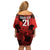 Custom Canada Rugby Off Shoulder Short Dress Maple Leaf With Sporty Style - Wonder Print Shop