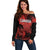 Custom Canada Rugby Off Shoulder Sweater Maple Leaf With Sporty Style - Wonder Print Shop