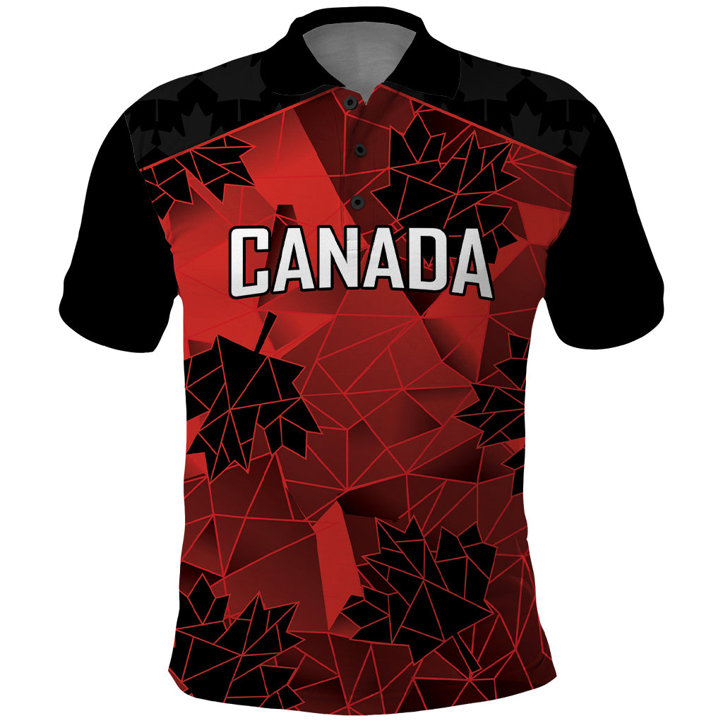 Custom Canada Rugby Polo Shirt Maple Leaf With Sporty Style