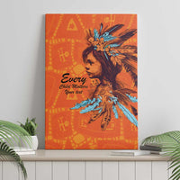 Awareness for Indigenous Orange Day Canvas Wall Art Canadian Indigenous Art - Wonder Print Shop