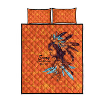 Awareness for Indigenous Orange Day Quilt Bed Set Canadian Indigenous Art - Wonder Print Shop