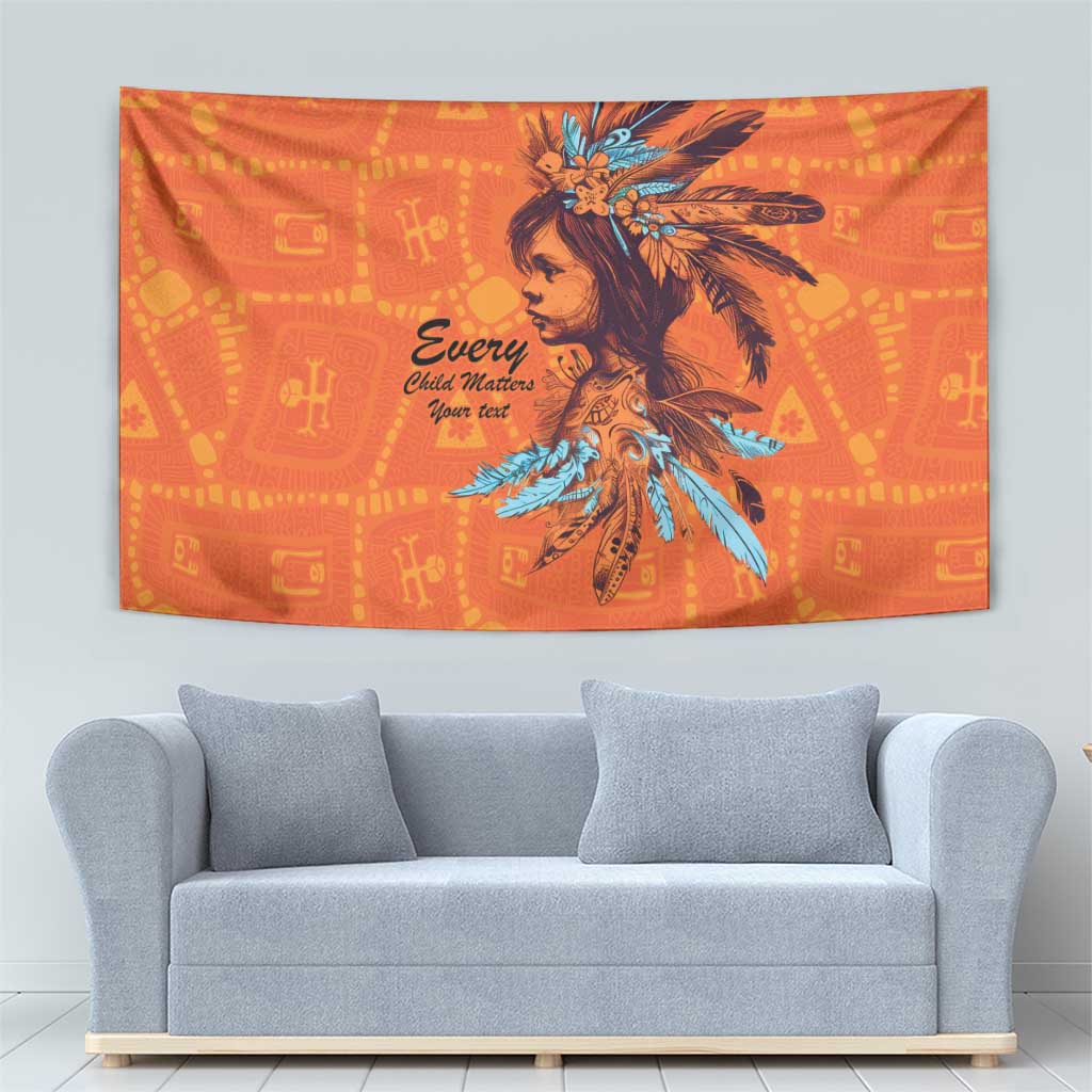 Awareness for Indigenous Orange Day Tapestry Canadian Indigenous Art - Wonder Print Shop