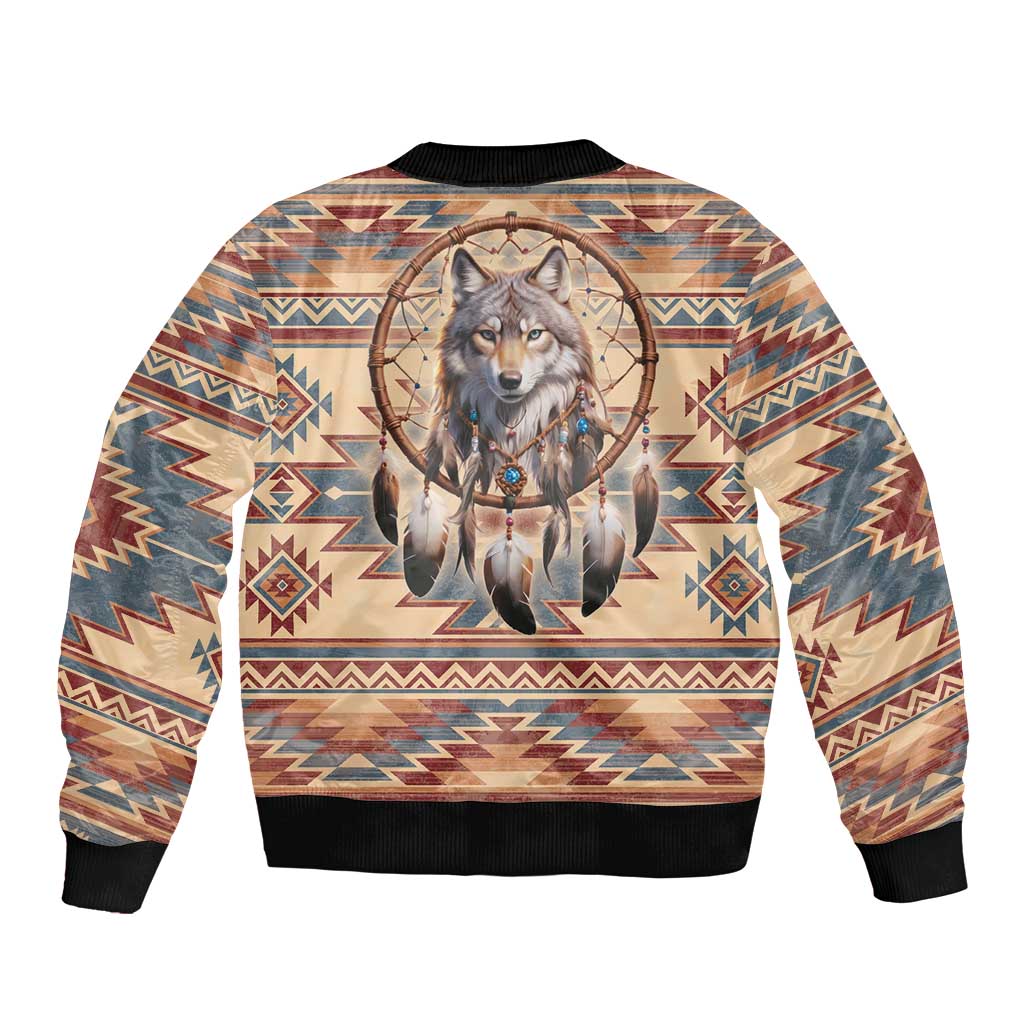 Indigenous Peoples Day Bomber Jacket Native American Dream Catcher Wolf Tribal-inspired - Wonder Print Shop