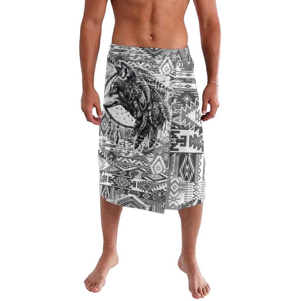 Indigenous Peoples Day Lavalava Native American Wolf with Dreamcatcher - Wonder Print Shop