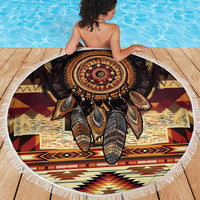 Make America Native Again Beach Blanket Indigenous Peoples Day - Wonder Print Shop