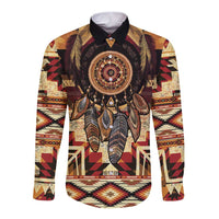 Make America Native Again Long Sleeve Button Shirt Indigenous Peoples Day - Wonder Print Shop