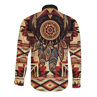 Make America Native Again Long Sleeve Button Shirt Indigenous Peoples Day - Wonder Print Shop