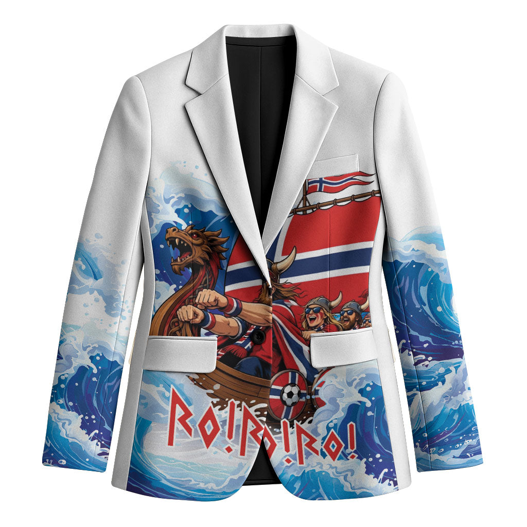 Custom Norway Viking Row - Alt for Norge Blazer Norge Football Supporter Wave Edition