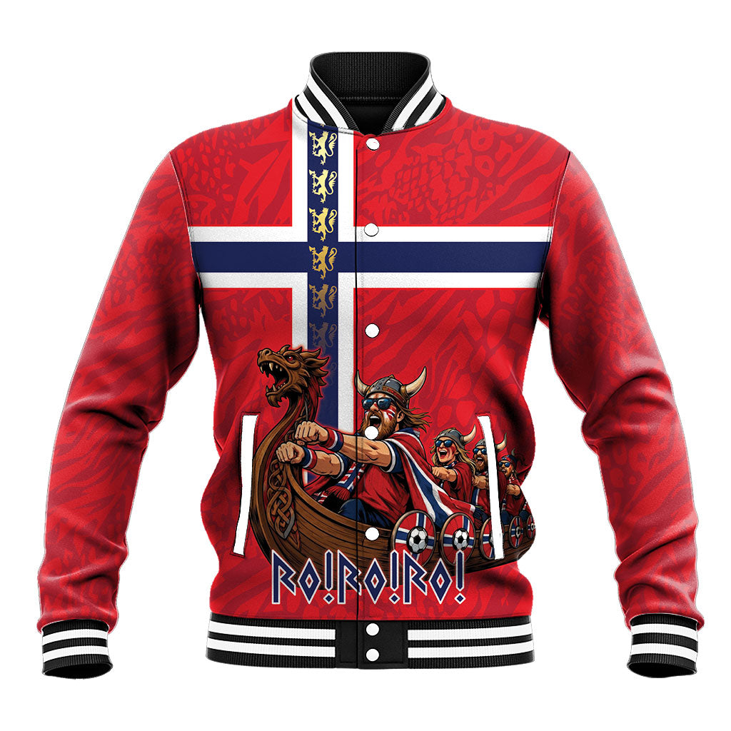 Custom Norway Viking Row - Alt for Norge Baseball Jacket Norge Football Supporter Flag Edition