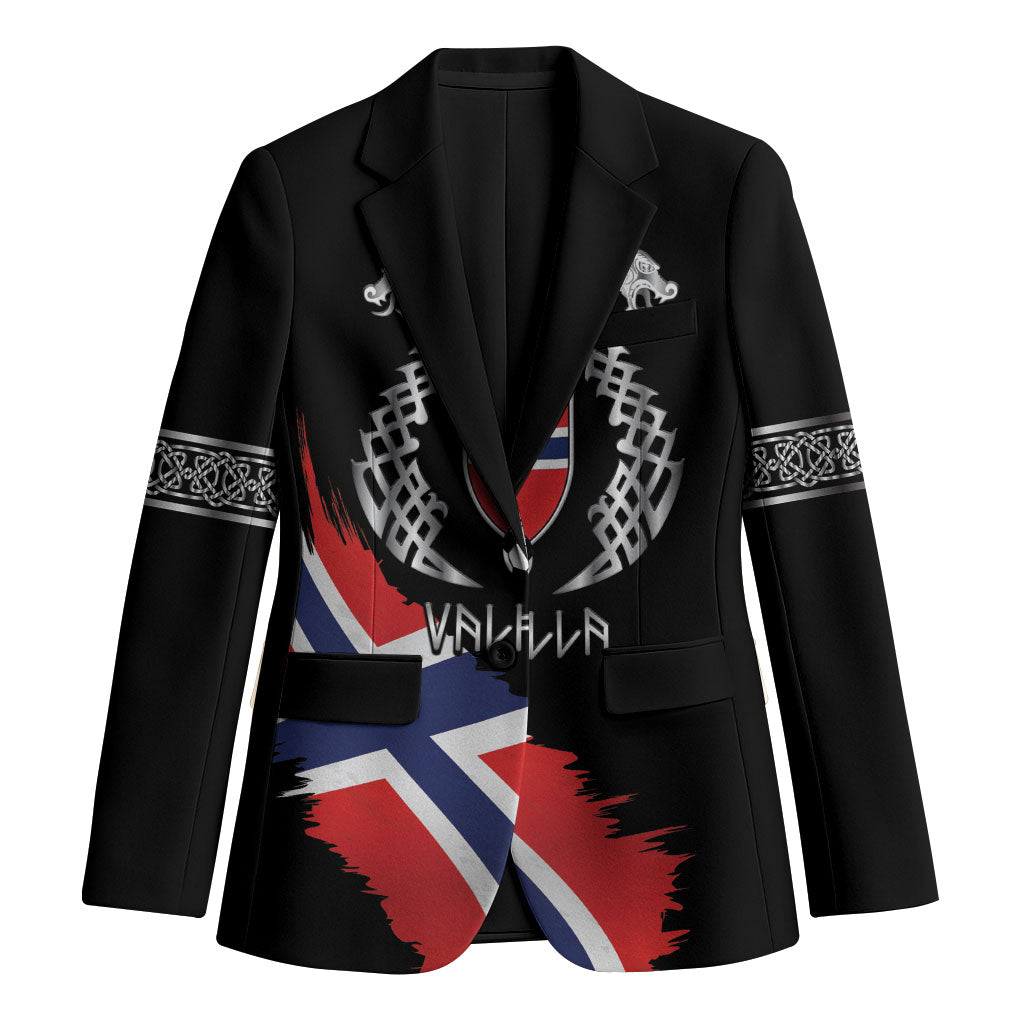 Victory or Valhalla Norway Football Personalized Blazer Norge Football Supporter