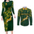 Springboks Rugby Couples Matching Long Sleeve Bodycon Dress and Long Sleeve Button Shirts South Africa Go Champions World Cup 2023 LT9 - Wonder Print Shop