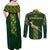 Springboks Rugby Couples Matching Off Shoulder Maxi Dress and Long Sleeve Button Shirts South Africa Go Champions World Cup 2023 LT9 - Wonder Print Shop