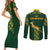 Springboks Rugby Couples Matching Short Sleeve Bodycon Dress and Long Sleeve Button Shirts South Africa Go Champions World Cup 2023 LT9 - Wonder Print Shop