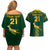 Custom Springboks Rugby Couples Matching Off Shoulder Short Dress and Hawaiian Shirt South Africa Go Champions World Cup 2023 LT9 - Wonder Print Shop