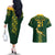 Custom Springboks Rugby Couples Matching Off The Shoulder Long Sleeve Dress and Hawaiian Shirt South Africa Go Champions World Cup 2023 LT9 - Wonder Print Shop