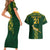 Custom Springboks Rugby Couples Matching Short Sleeve Bodycon Dress and Hawaiian Shirt South Africa Go Champions World Cup 2023 LT9 - Wonder Print Shop