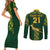 Custom Springboks Rugby Couples Matching Short Sleeve Bodycon Dress and Long Sleeve Button Shirts South Africa Go Champions World Cup 2023 LT9 - Wonder Print Shop