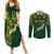 Custom Springboks Rugby Couples Matching Summer Maxi Dress and Long Sleeve Button Shirts South Africa Go Champions World Cup 2023 LT9 - Wonder Print Shop