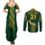 Custom Springboks Rugby Couples Matching Summer Maxi Dress and Long Sleeve Button Shirts South Africa Go Champions World Cup 2023 LT9 - Wonder Print Shop