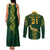 Custom Springboks Rugby Couples Matching Tank Maxi Dress and Long Sleeve Button Shirts South Africa Go Champions World Cup 2023 LT9 - Wonder Print Shop