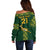 Custom Springboks Rugby Off Shoulder Sweater South Africa Go Champions World Cup 2023 - Wonder Print Shop