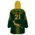 Custom Springboks Rugby Wearable Blanket Hoodie South Africa Go Champions World Cup 2023 - Wonder Print Shop