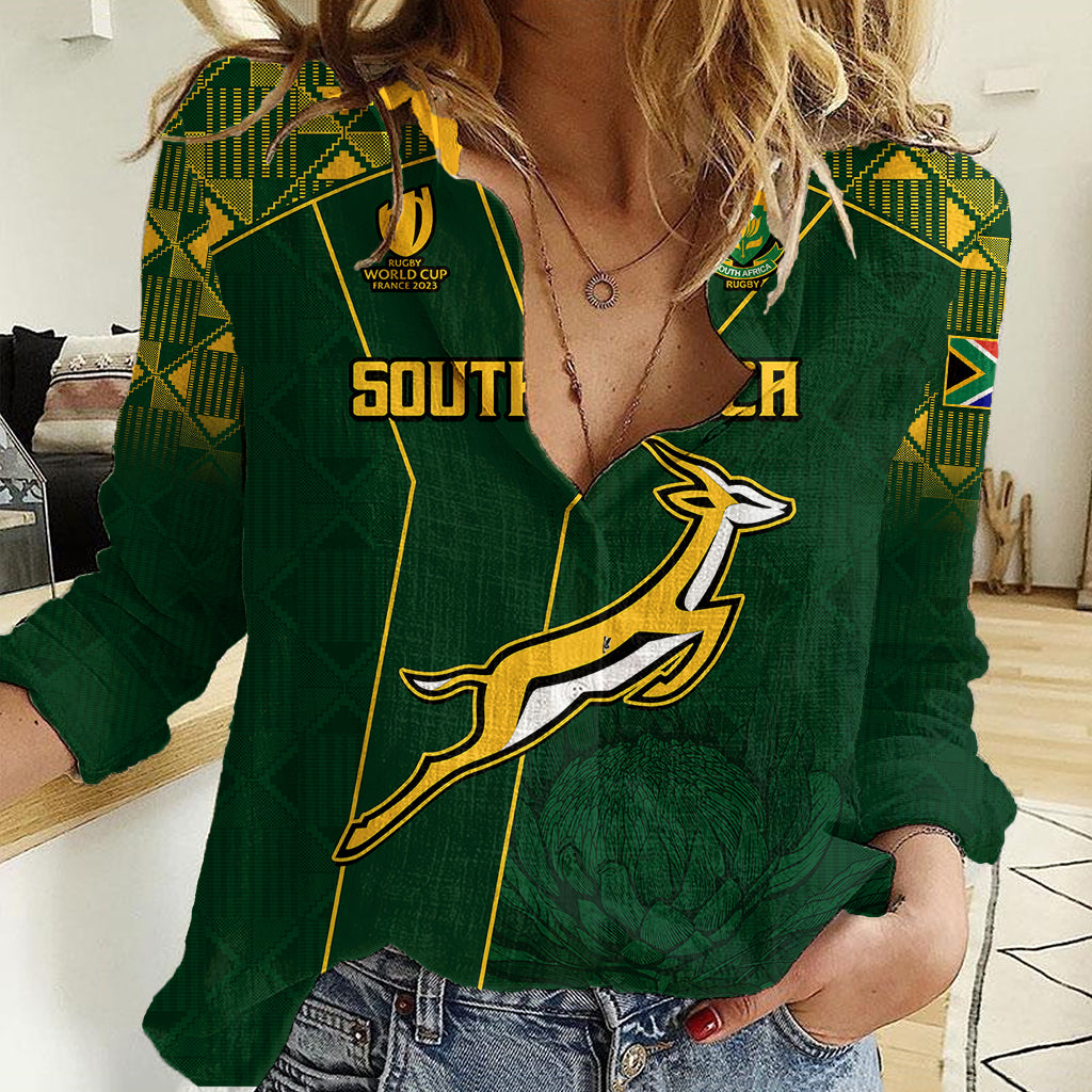 custom-springboks-rugby-women-casual-shirt-south-africa-go-champions-world-cup-2023