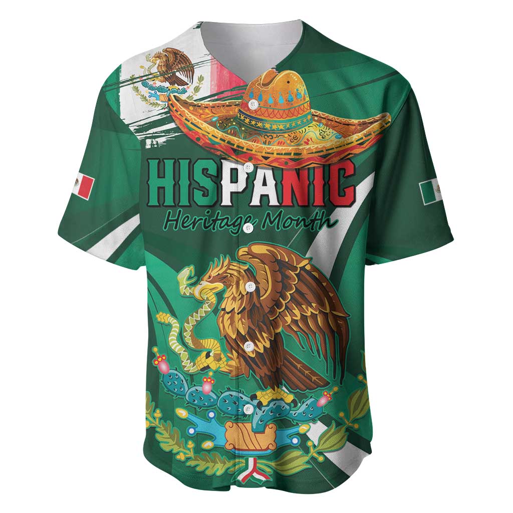 Mexico Hispanic Heritage Personalized Baseball Jersey With Aguila Mexicana