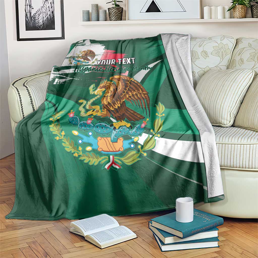 Mexico Hispanic Heritage Personalized Blanket With Aguila Mexicana