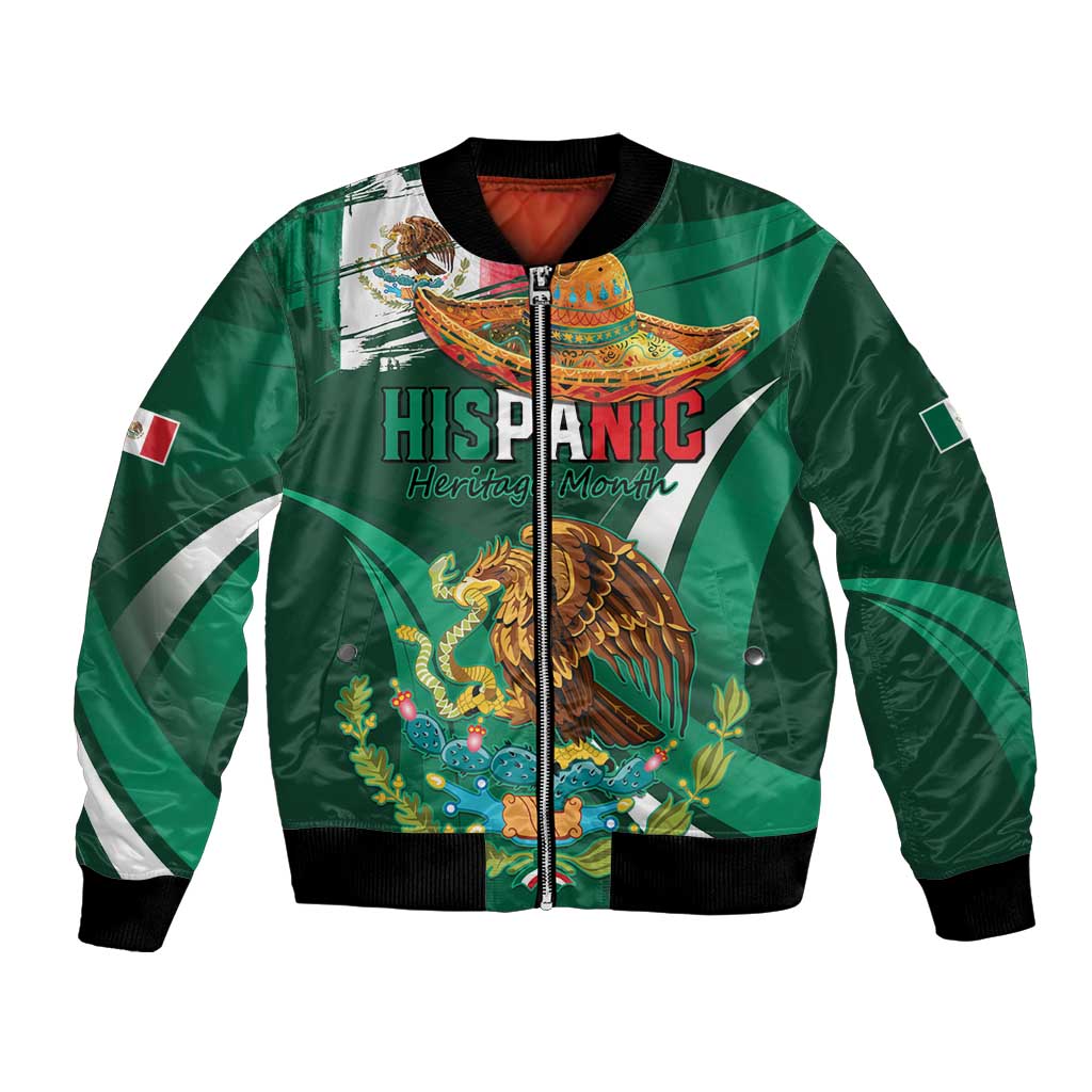 Mexico Hispanic Heritage Personalized Bomber Jacket With Aguila Mexicana