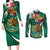 Mexico Hispanic Heritage Personalized Couples Matching Long Sleeve Bodycon Dress and Long Sleeve Button Shirt With Aguila Mexicana