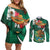 Mexico Hispanic Heritage Personalized Couples Matching Off Shoulder Short Dress and Long Sleeve Button Shirt With Aguila Mexicana