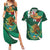 Mexico Hispanic Heritage Personalized Couples Matching Summer Maxi Dress and Hawaiian Shirt With Aguila Mexicana