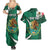 Mexico Hispanic Heritage Personalized Couples Matching Summer Maxi Dress and Hawaiian Shirt With Aguila Mexicana