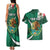 Mexico Hispanic Heritage Personalized Couples Matching Tank Maxi Dress and Hawaiian Shirt With Aguila Mexicana