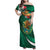 Mexico Hispanic Heritage Personalized Family Matching Off Shoulder Maxi Dress and Hawaiian Shirt With Aguila Mexicana