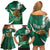 Mexico Hispanic Heritage Personalized Family Matching Off Shoulder Short Dress and Hawaiian Shirt With Aguila Mexicana