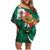 Mexico Hispanic Heritage Personalized Family Matching Off Shoulder Short Dress and Hawaiian Shirt With Aguila Mexicana