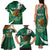 Mexico Hispanic Heritage Personalized Family Matching Tank Maxi Dress and Hawaiian Shirt With Aguila Mexicana