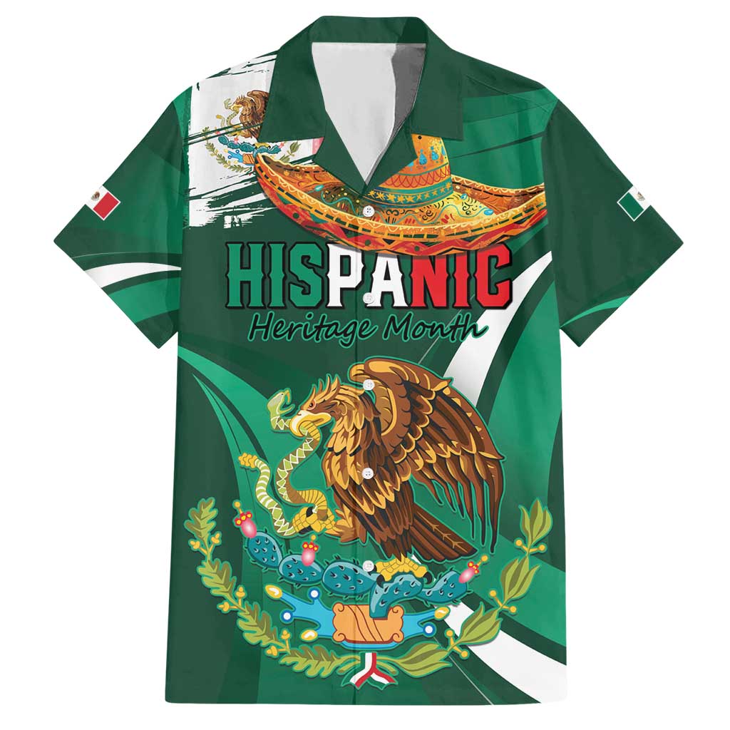 Mexico Hispanic Heritage Personalized Hawaiian Shirt With Aguila Mexicana