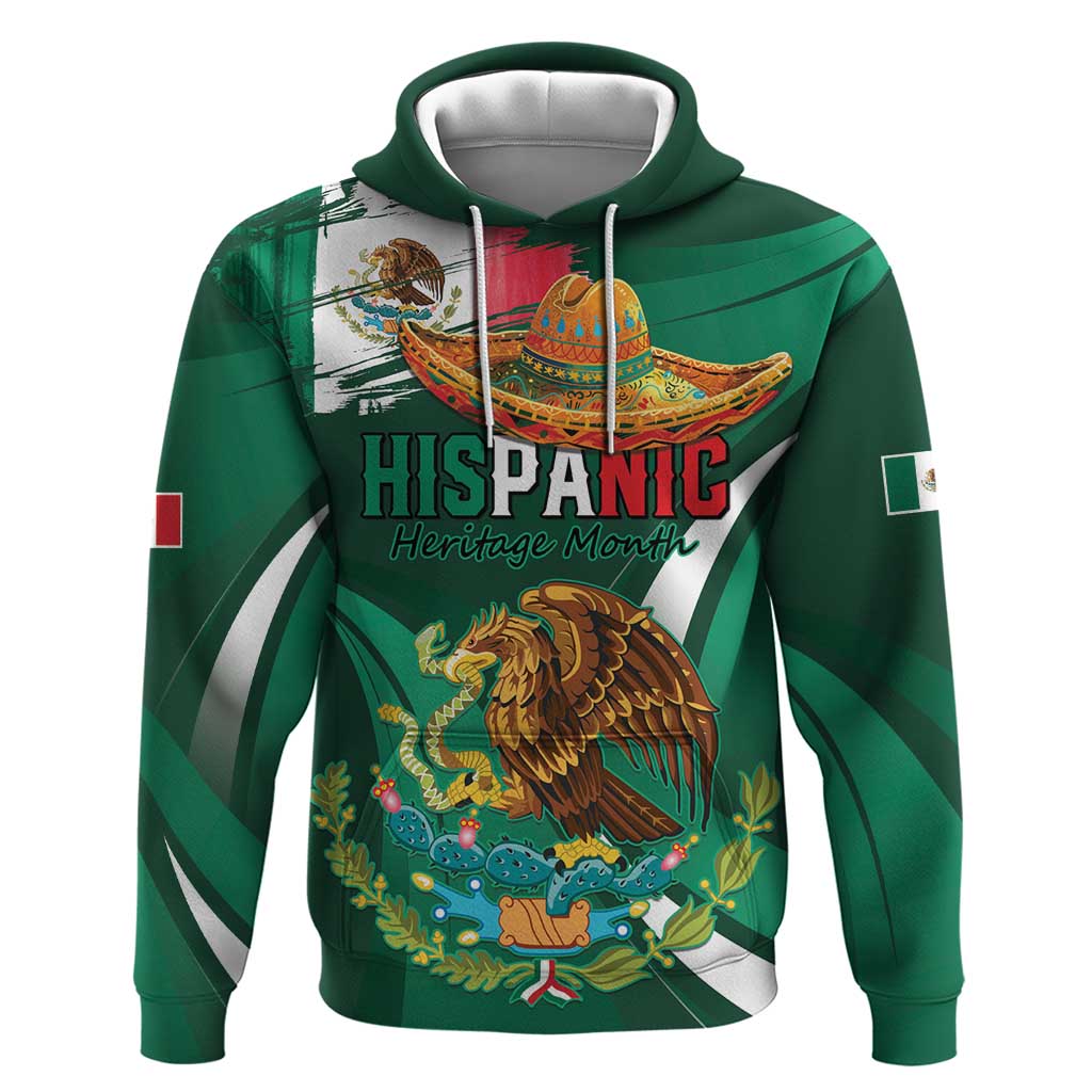 Mexico Hispanic Heritage Personalized Hoodie With Aguila Mexicana