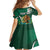 Mexico Hispanic Heritage Personalized Kid Short Sleeve Dress With Aguila Mexicana