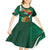 Mexico Hispanic Heritage Personalized Kid Short Sleeve Dress With Aguila Mexicana