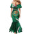 Mexico Hispanic Heritage Personalized Mermaid Dress With Aguila Mexicana