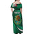 Mexico Hispanic Heritage Personalized Off Shoulder Maxi Dress With Aguila Mexicana